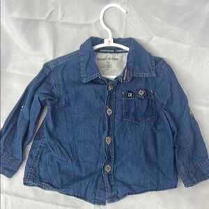 Calvin Klein Kids Classic Blue Jean shirt
